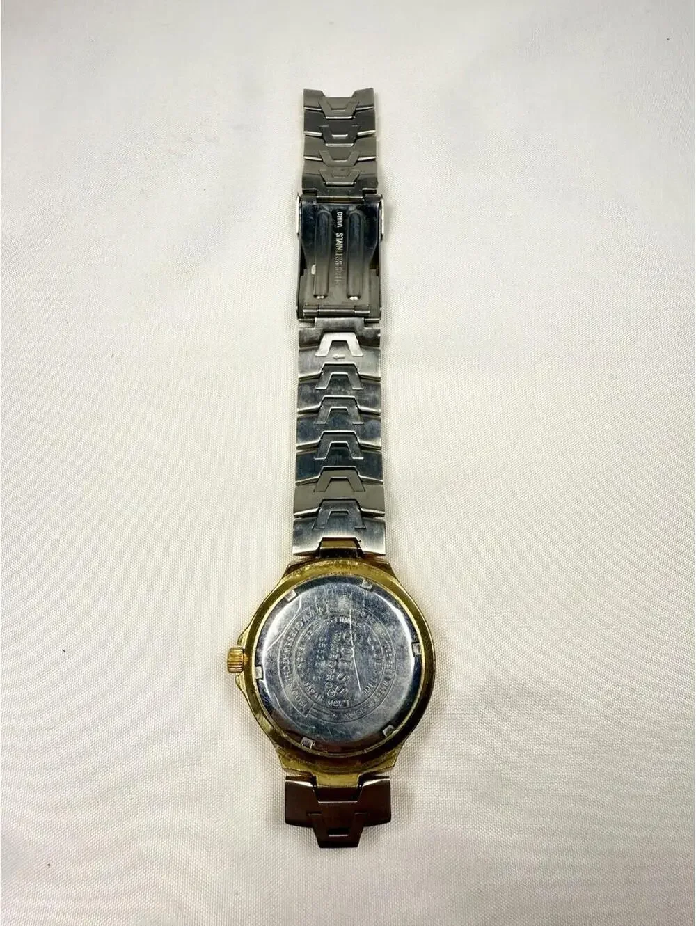 Guess Waterpro Mens Watch Stainless Steel G85305G Water Resistant Blue Face